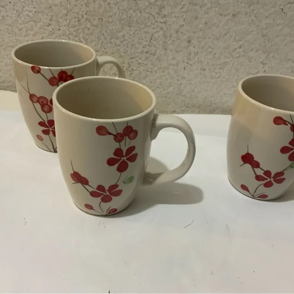Pier 1 imports 3 pc Coffee Cup Mug Set
